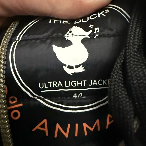 Save The Duck Womens Black Hooded Water Resistant Shiny Puffer Jacket Sz L New - Picture 6 of 15